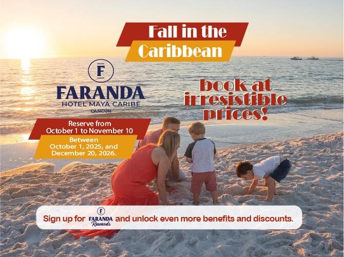 Escapada de Otoño: Cancún a un Precio Irresistible Hotel Maya Caribe Faranda Cancún Escapada de Otoño: Cancún a un Precio Irresistible Hotel Maya Caribe Faranda Cancún